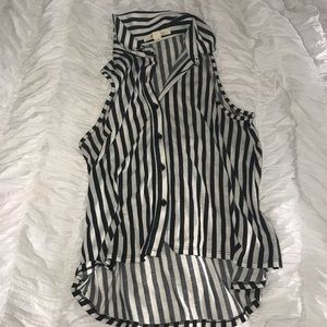 Sleeveless Striped Top